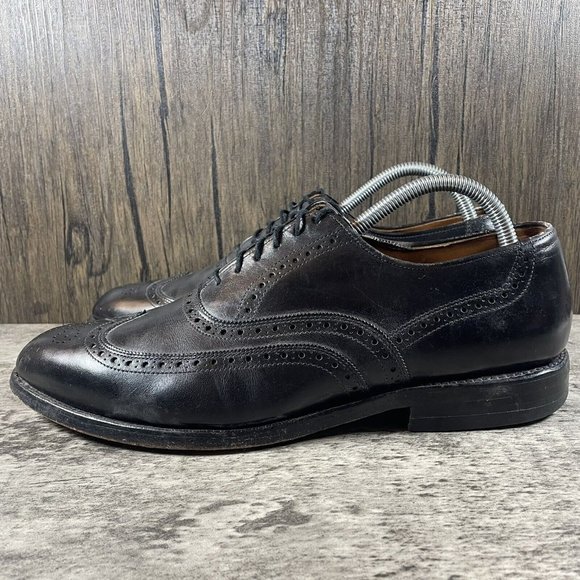 Allen Edmonds Chester Black Oxfords Dress Shoes Mens Size 10 - Picture 3 of 9